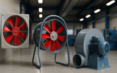 ¿Cuál es la diferencia entre un ventilador industrial y un extractor de aire?