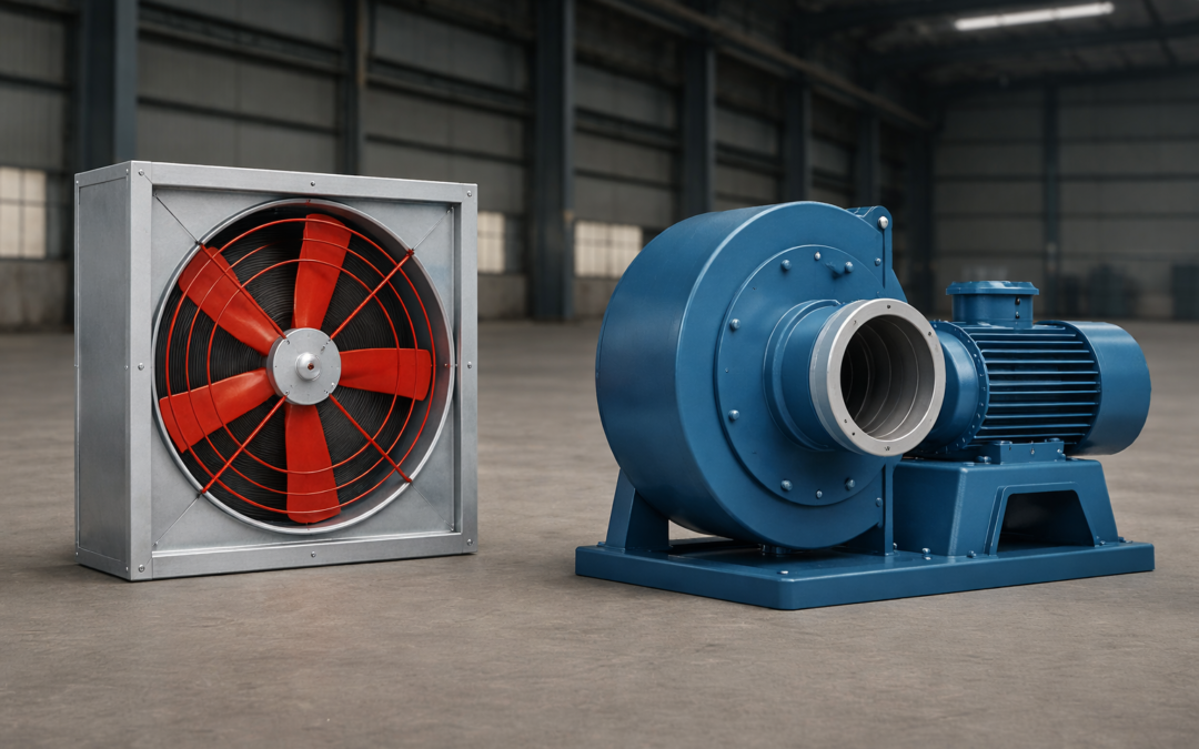 ¿Ventilador axial o centrífugo? Cómo elegir el correcto