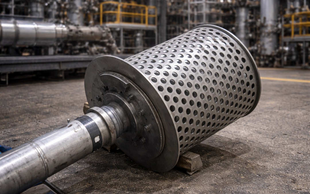 Rotor de centrífuga en acero inoxidable: precisión y resistencia